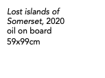 Lost islands of Somerset, 2020 oil on board 59x99cm 